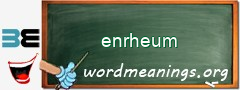 WordMeaning blackboard for enrheum